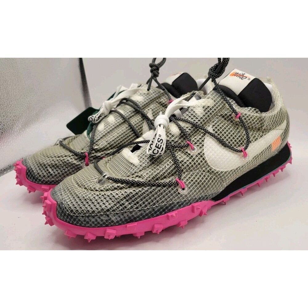 Off-White x Nike Waffle Racer Fuchsia Black White (NEW,Other)Women's 13/Men 11.5